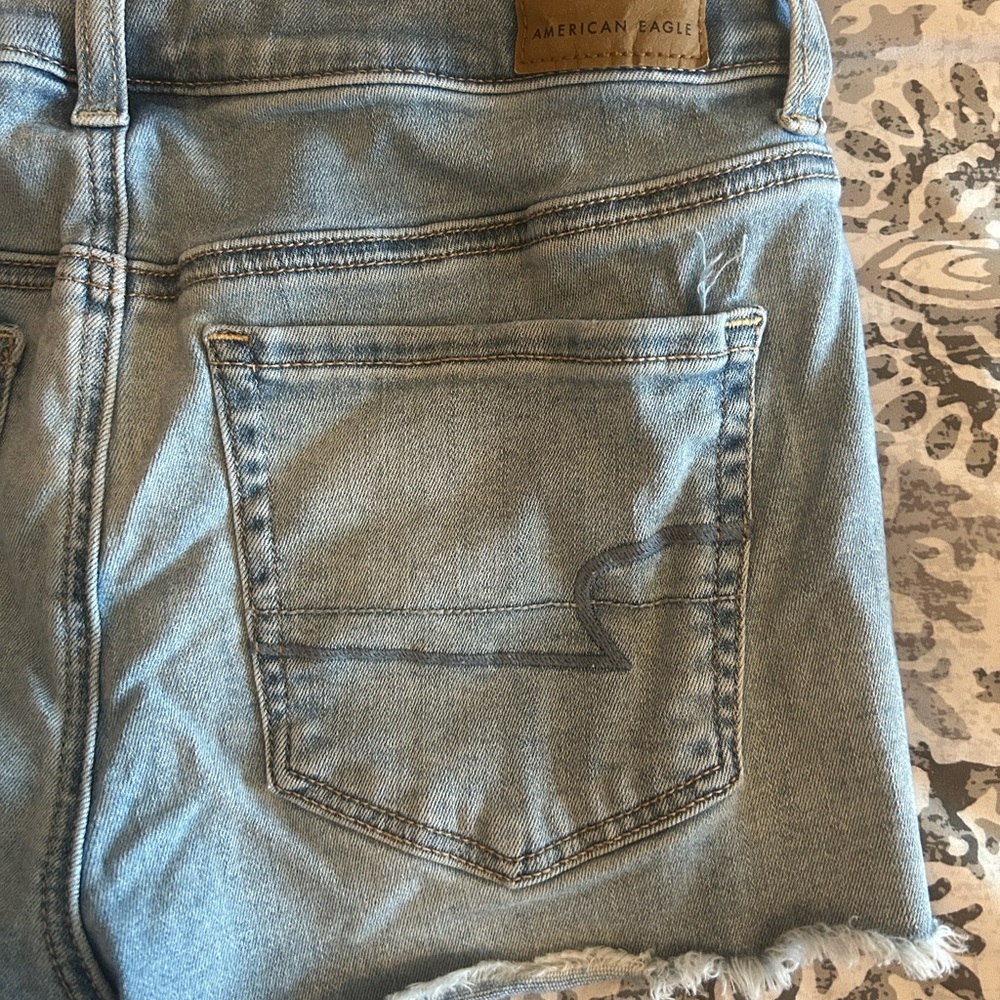 American Eagle Blue Denim Shorts - Picture 8 of 10